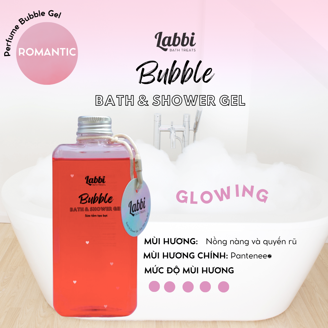 Glowing tạo bọt bồn tắm / gel tắm tạo bọt / bubble gels