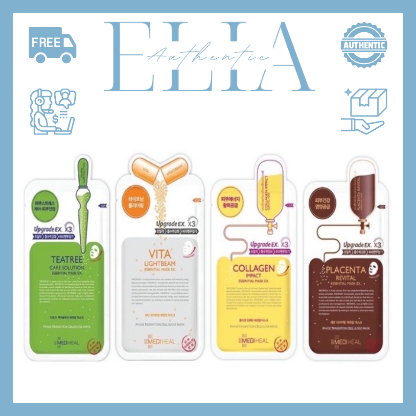[FREESHIP]Mặt Nạ Dưỡng Trắng Da, Giảm Mụn, Tái Tạo, Phục Hồi Da Mediheal 24ml ELIA