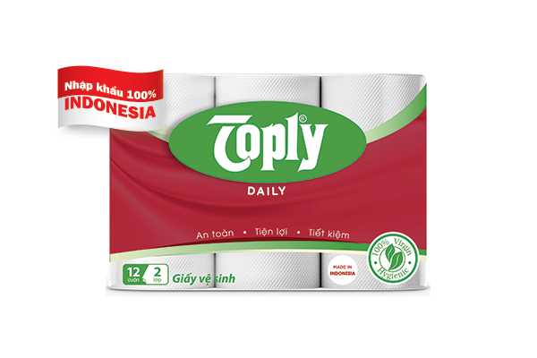 [HCM]12 cuộn giấy vệ sinh Toply 2 lớp - 69918781