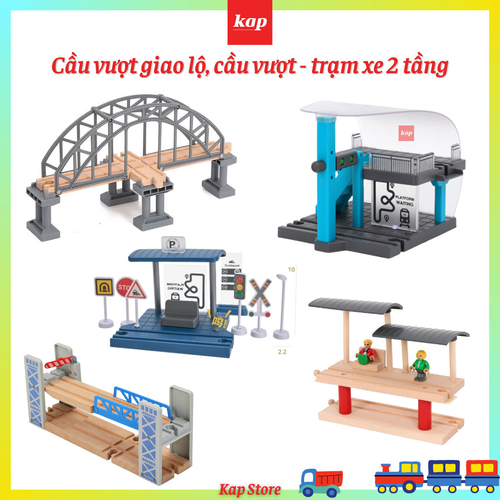[HCM]Cầu vượt 2 tầng - Chi tiết mở rộng đường ray xe lửa gỗ