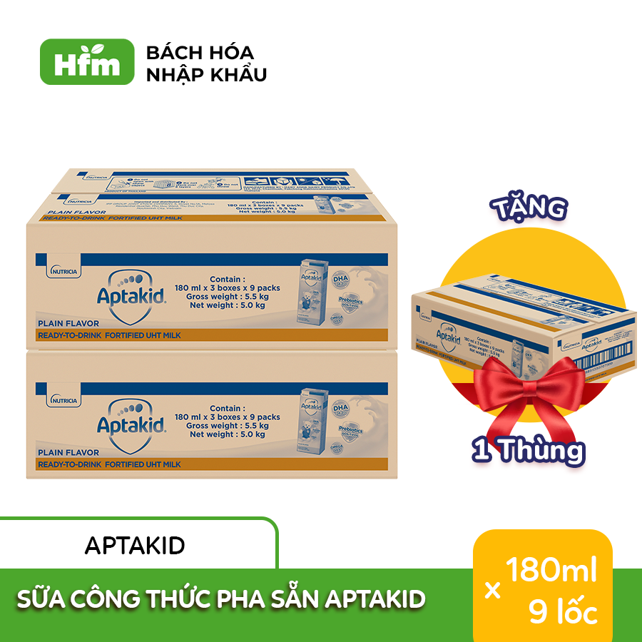 Sữa Nước CôngThức Aptakid 180ml/hộp