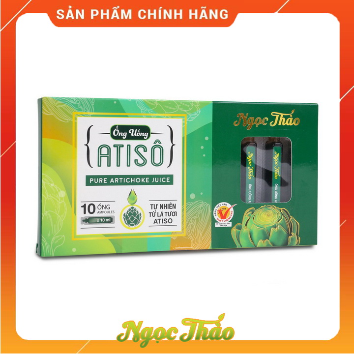 Hộp Cao Nước Atiso Lá Tươi uống liền Ngọc Thảo | 10 ống x 10ml