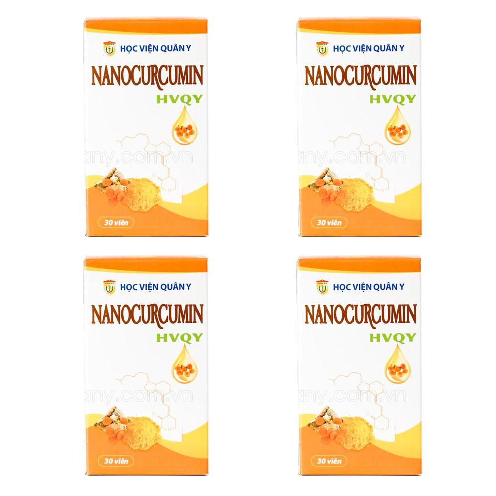Liệu trình 1 tháng uống 4 hộp Viên Nano Curcumin Học Viện Quân Y