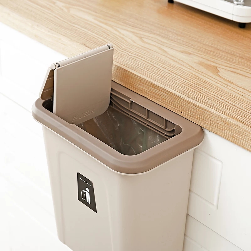 Thùng rác gấp gọn treo tủ, Sọt đựng rác treo tủ, thùng rác đa năng văn phòng tiện lợi - BH lỗi 1 Đổi 1