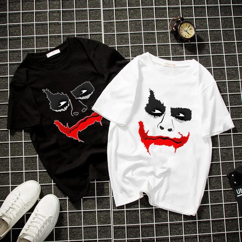 Áo thun unisex Hàn Quốc in hình joker vải dày mịn DEALT952