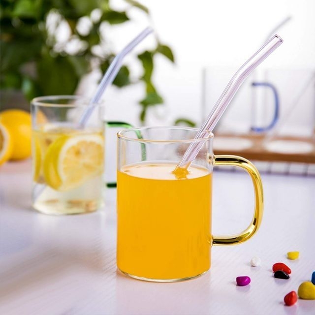 Ống hút thủy tinh 25cm nhiều màu