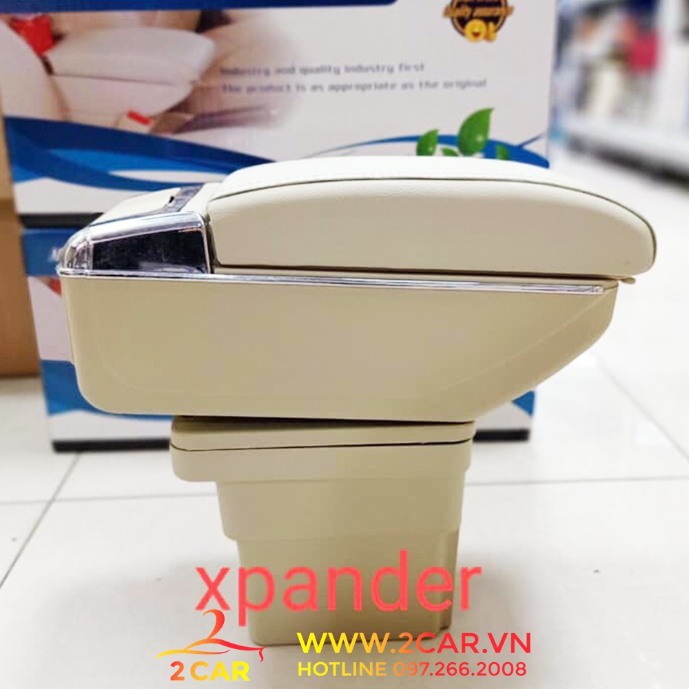 Hộp tỳ tay xe Mitsubishi Xpander chân cao màu đen, trắng