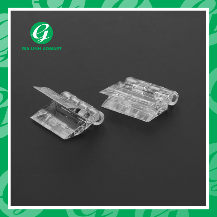 Bản lề nhựa mica trong suốt 2.5cm dùng làm hộp micathùng phiếu