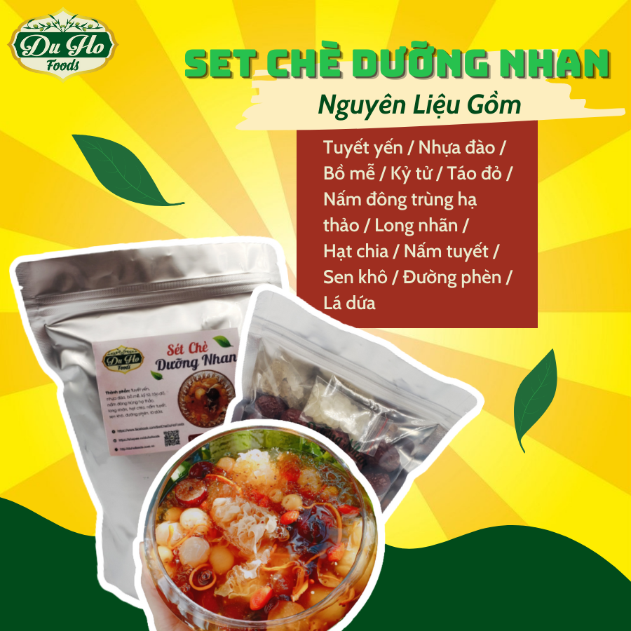 Set chè dưỡng nhan 12 vị - set chè tự nấu tại nhà