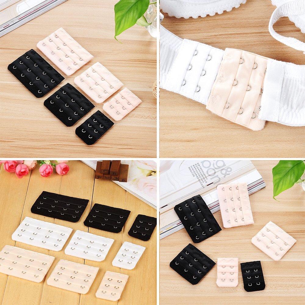 Bộ 3 miếng móc nối điều chỉnh độ rộng chật của áo ngực - nối áo ngực 2 móc - nối áo ngực 3 móc - móc áo ngực - móc nối - Đolotgiasi.vn