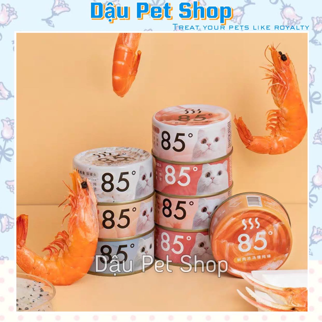 Pate Furry Tail 85 độ dạng lon dành cho mèo 85G