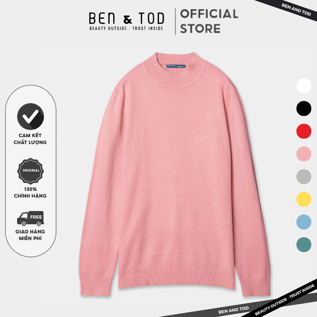 Áo sweater form body 20003 ben & tod cotton họa tiết cao cấp unisex