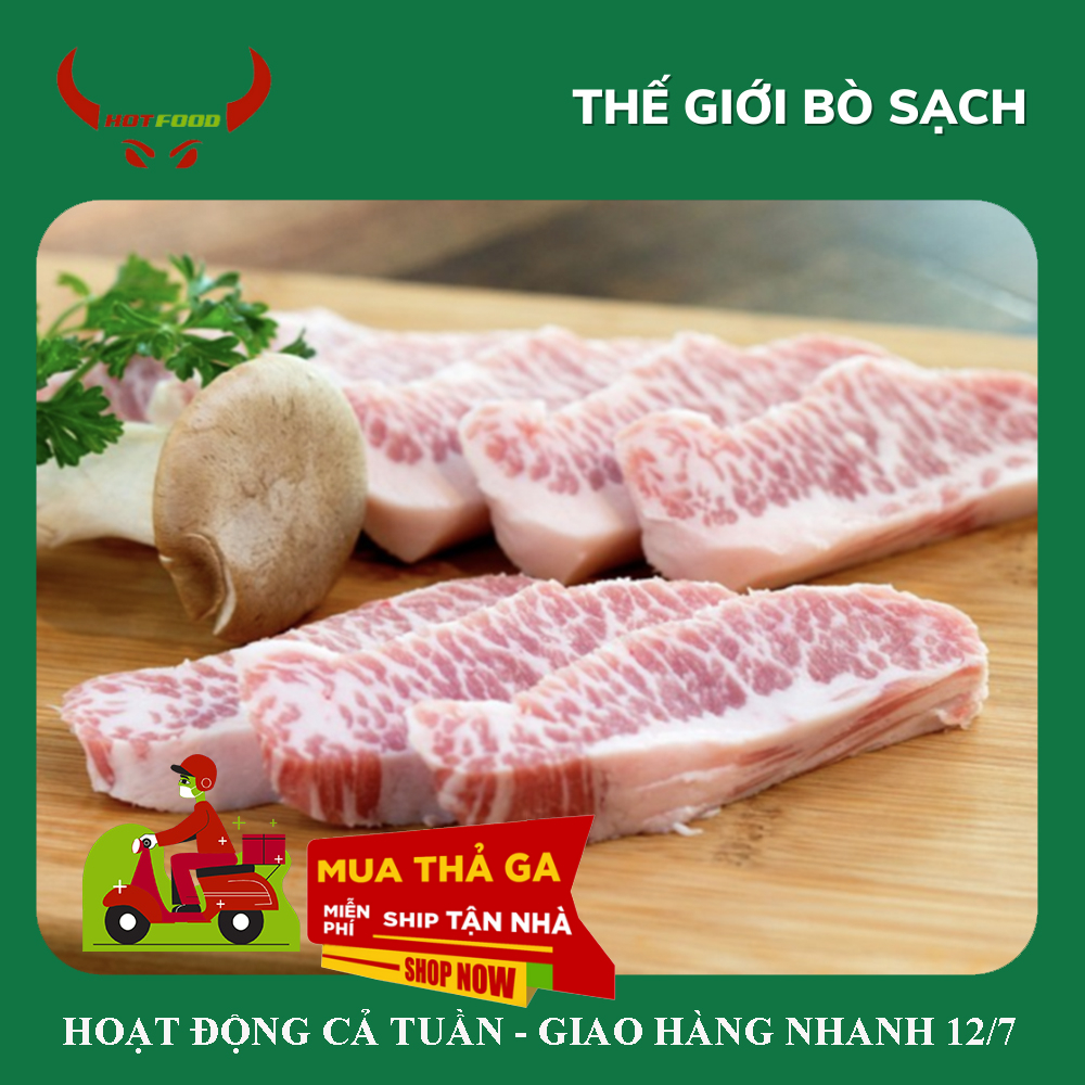 Nạc nọng heo iberico tây ban nha cắt nướng - 500gr - giao nhanh hcm