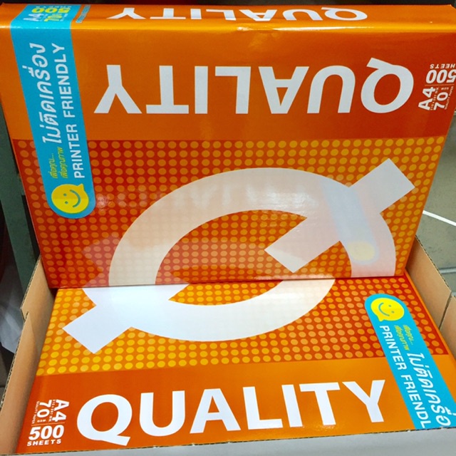 1 rame giấy in a4 quality thái lan 500 tờ chính hãng