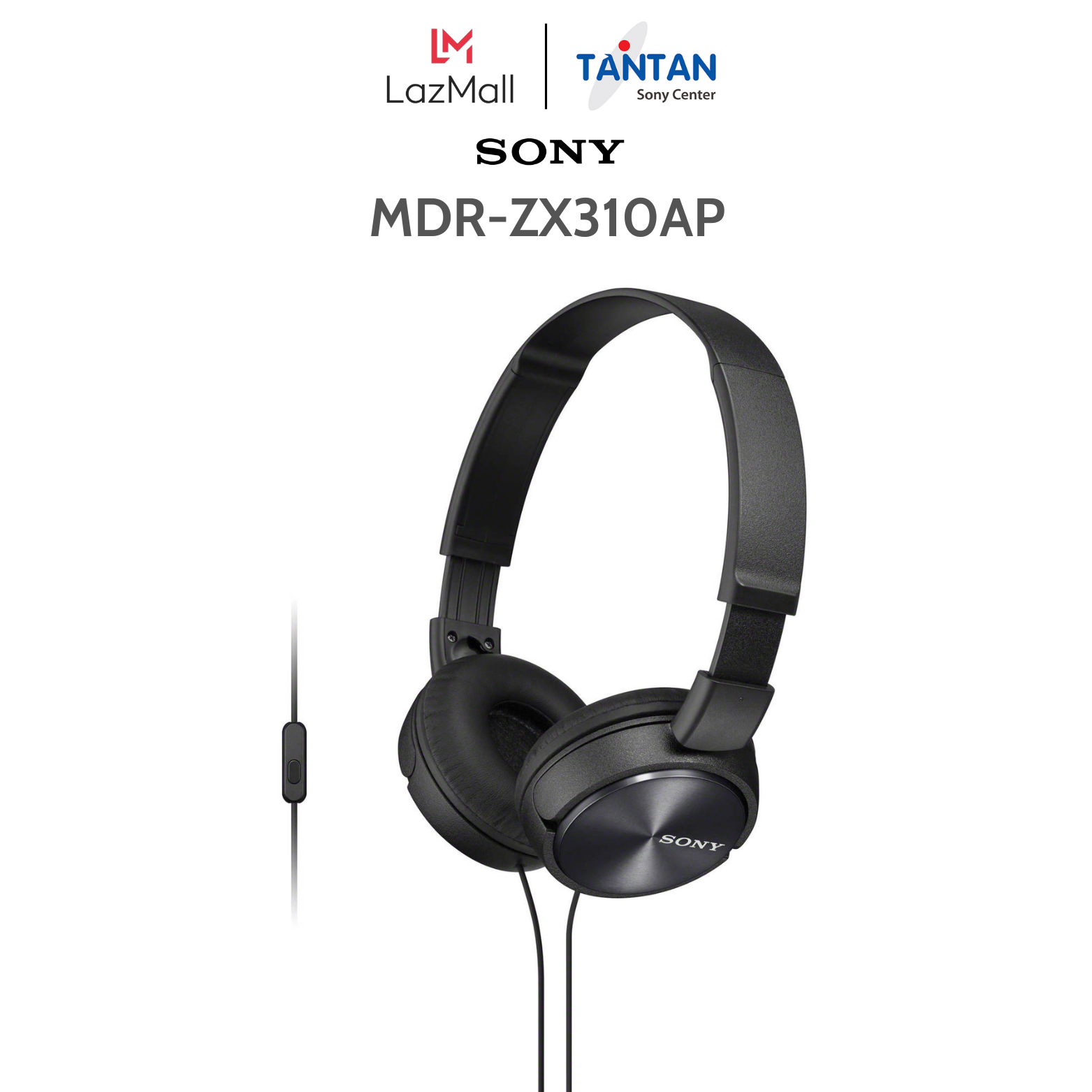 TAI NGHE SONY CẮM DÂY MDR-ZX310AP | Công nghệ nam châm Neodymium tái tạo âm thanh mạnh mẽ - Tích hợp Micro và điều khiển trên dây - Thiết kế gập gọn nhẹ, dễ dàng mang theo | BẢO HÀNH 12 THÁNG TOÀN QUỐC