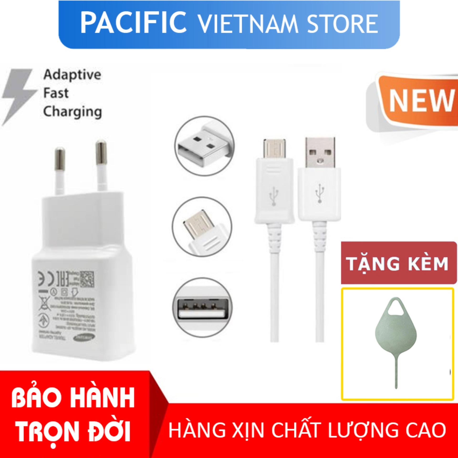Bộ cáp sạc nhanh samsung galaxy j2, j3, j4, j5, j6, j7 prime pro lte micro usb 2019 new - tặng que chọc sim pacific