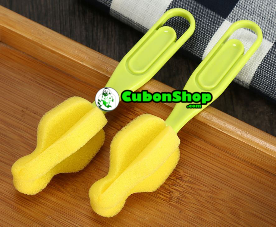 Bộ 2 chổi mút cọ núm ty bình sữa