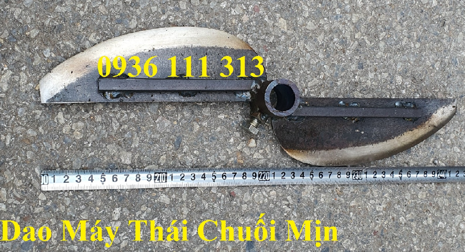 Lưỡi Dao Lắp Máy Băm Chuối Siêu Mịn, Máy Thái Cây Chuối Trục 24mm