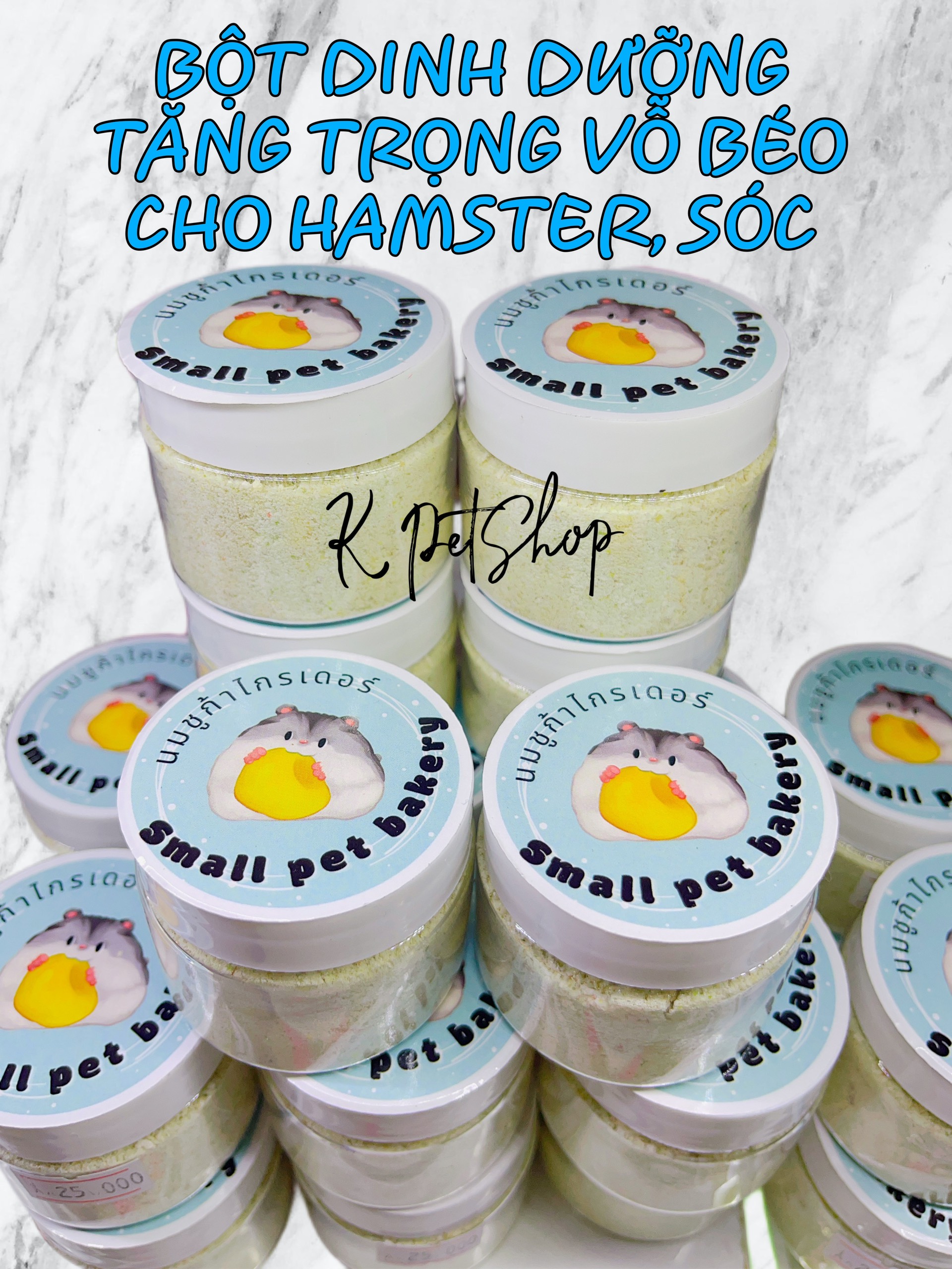 Bột dinh dưỡng vỗ béo - bột tăng trọng cho hamster, sóc bay úc, sóc đất, sóc bông,...