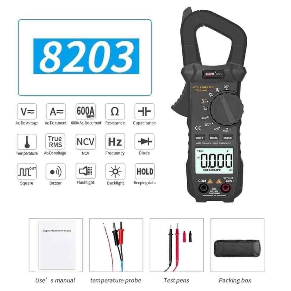 Đồng hồ kẹp dòng winapex 8203 mẫu kẹp dòng cao cấp và hiện đại hiện nay với đầy đủ chức năng ae thợ cần thiết làm .