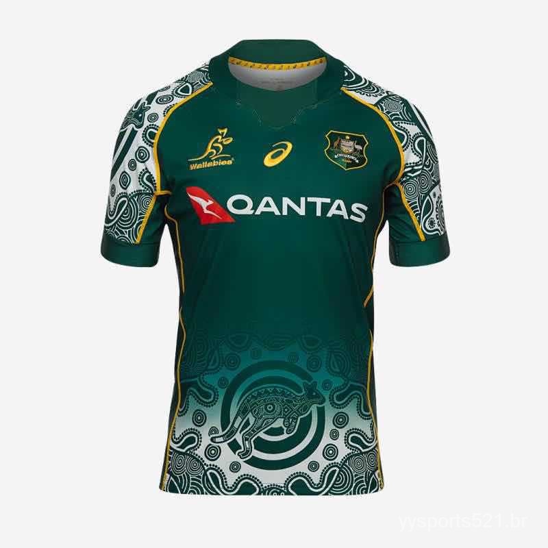 Hot nhất và phổ biến nhất Jersey 2021 Australian Home Football Uniforms Green Home Jersey Rugby Jerseys S - 5XL