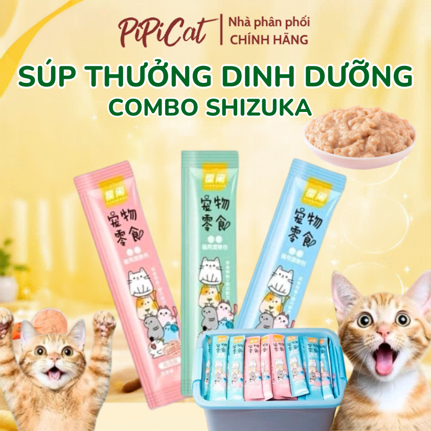[COMBO 30-50-100 THANH] Súp Thưởng Cho Mèo Shizuka
