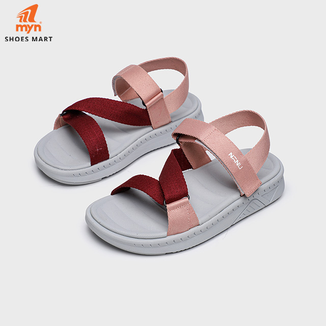 GIÀY SANDAL NỮ QUAI CHÉO NANU 08 COLOR RED PINK