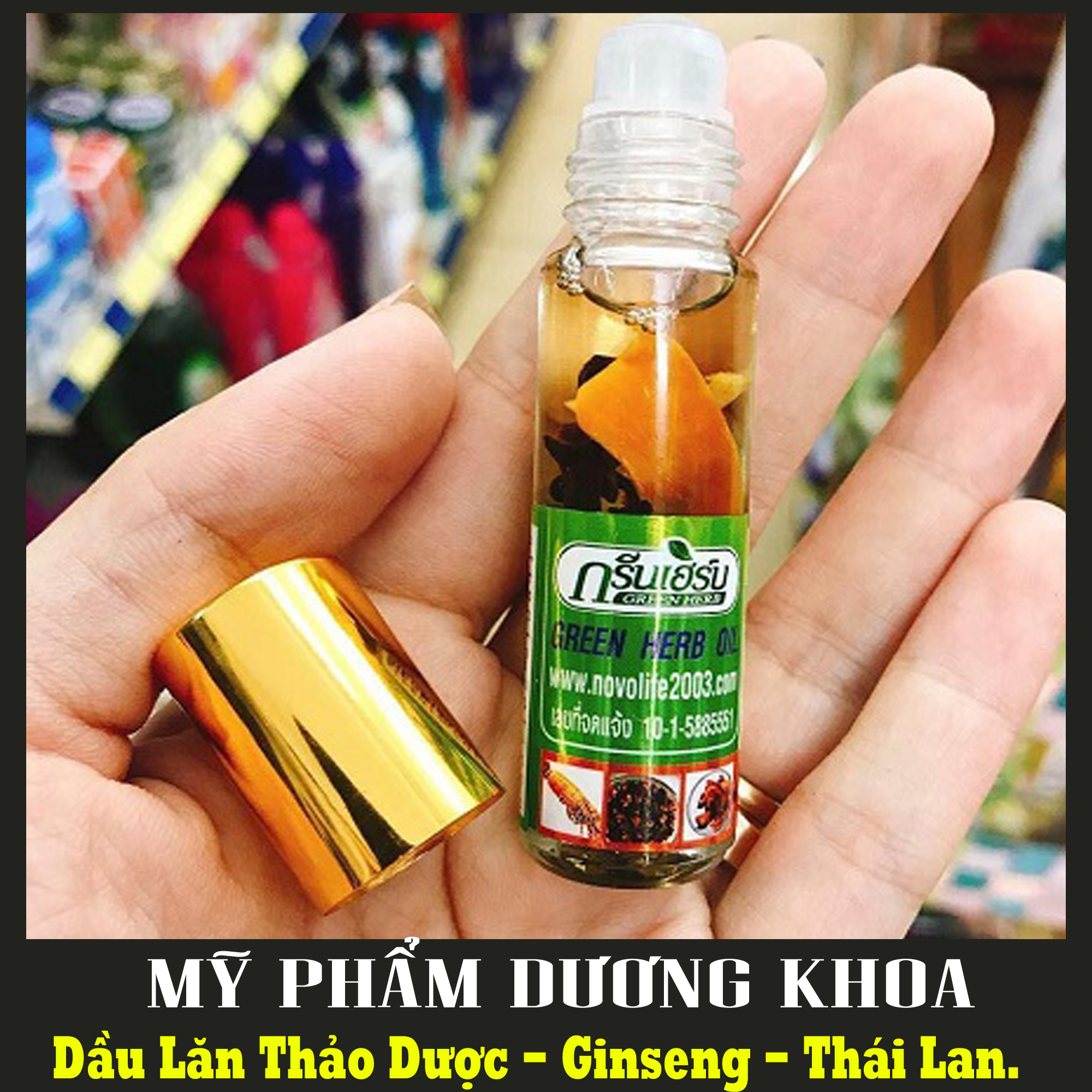 CHÍNH HÃNG - Dầu Lăn Thảo Dược - Ginseng Thái Lan - DẦU THẢO DƯỢC NHÂN SÂM THÁI LAN