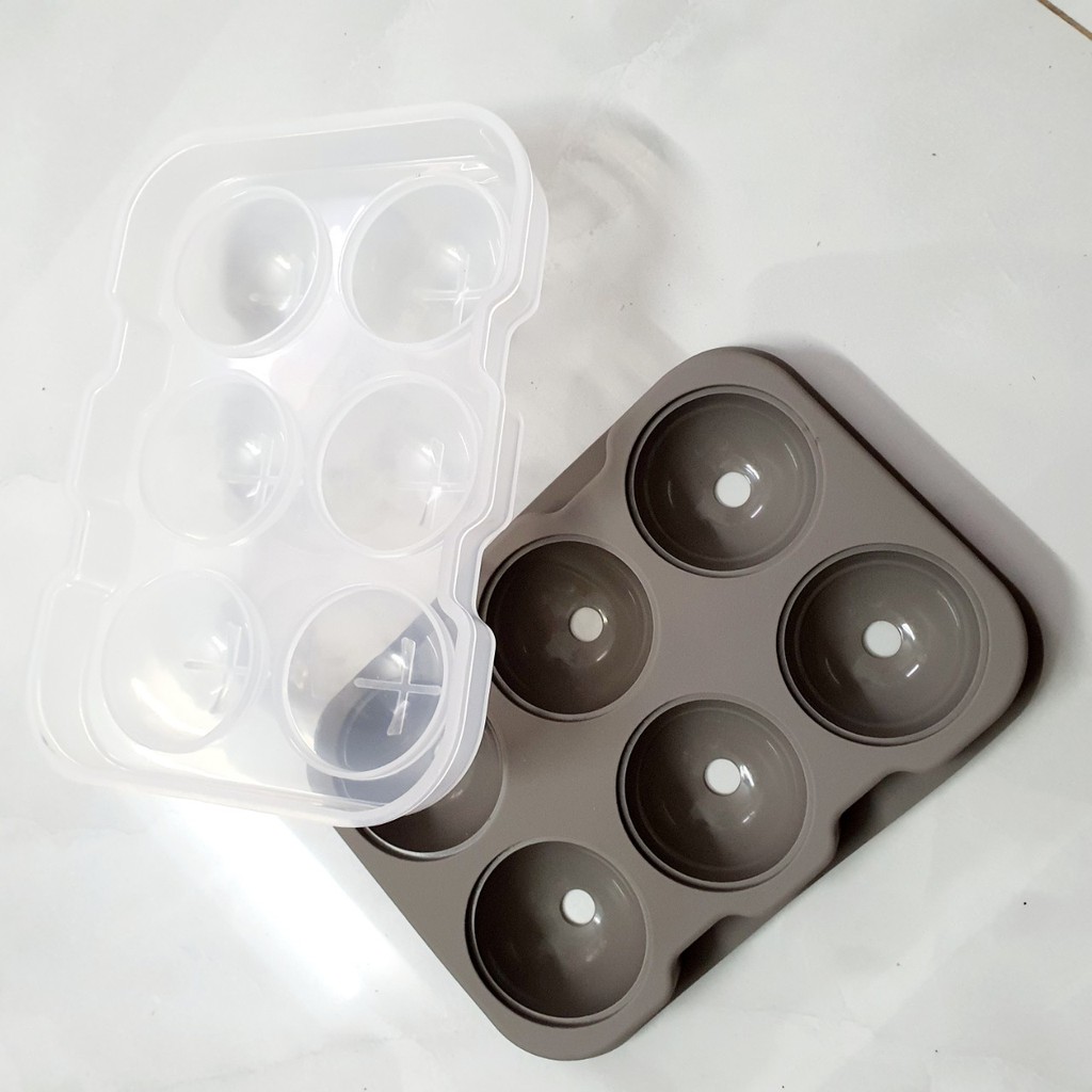 Khuôn mochi silicon 6 ô