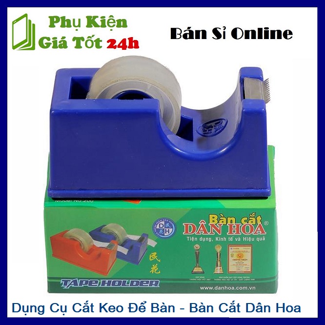 Dụng Cụ Cắt Băng Keo Nhỏ Để Bàn - Bàn Cắt Băng Keo Dân Hoa