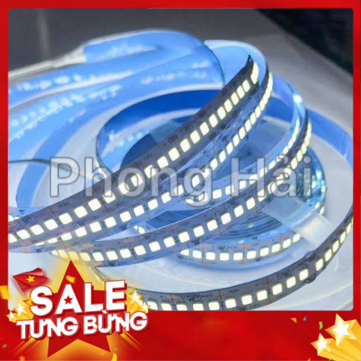 Cuộn LED dán SMD 2835 5M 240 Led/m, DC 12V Dải Đèn Led siêu sáng 2 màu trắng vàng 6500K-3000K công suất 24W/M