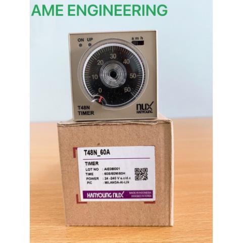 Rơle thời gian Hanyoung T48N + có đế timer hẹn giừo chính hãng Hàn Quốc