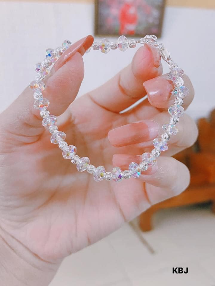 VÒNG TAY PHA LÊ MIX BẠC TINH XẢO