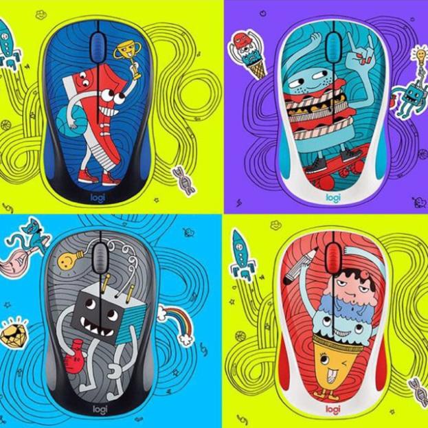 Chuột không dây Logitech M238 Doodle Collection bao giá