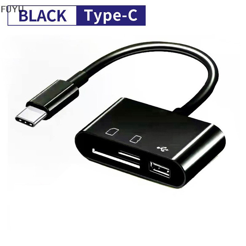 Fuyu 5 trong 1 đa chức năng usb 2.0 loại c/usb/micro usb/tf/sd bộ nhớ đầu đọc thẻ otg đầu đọc thẻ adapter điện thoại di động phụ kiện