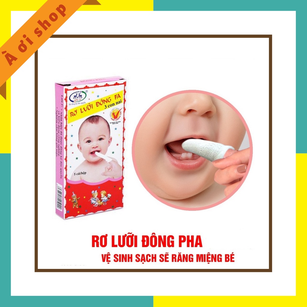 Rơ lưỡi đông pha, rơ lưỡi vệ sinh cho bé