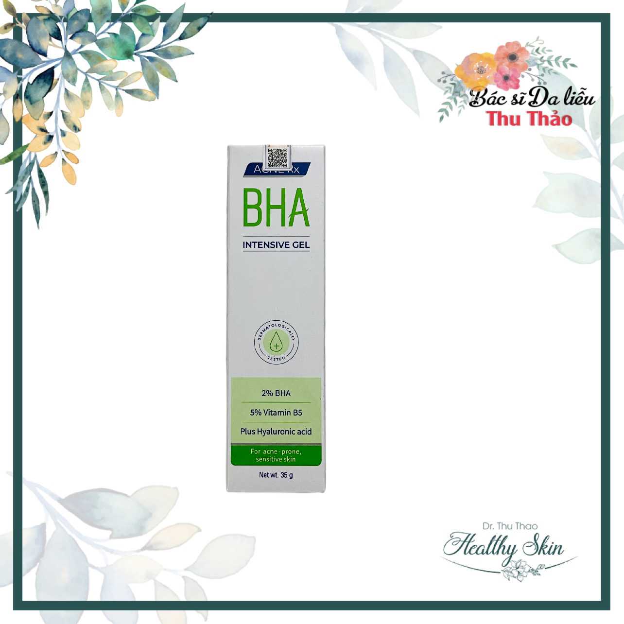 Gel dưỡng phục hồi da mụn acne rx bha intensive gel