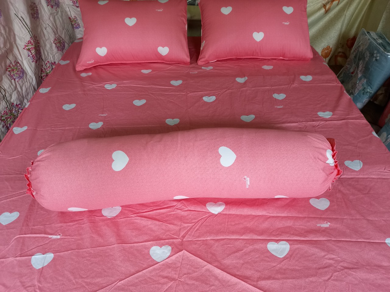 [HCM]Bộ Drap Cotton Thắng Lợi 4 món áo gối lót gòn / chuẩn logo CTY