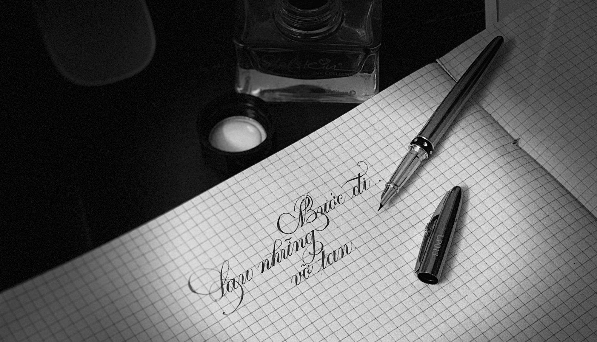 BÚT MÁY LUYỆN CHỮ LP013 - NGÒI LÁ TRE THANH ĐẬM