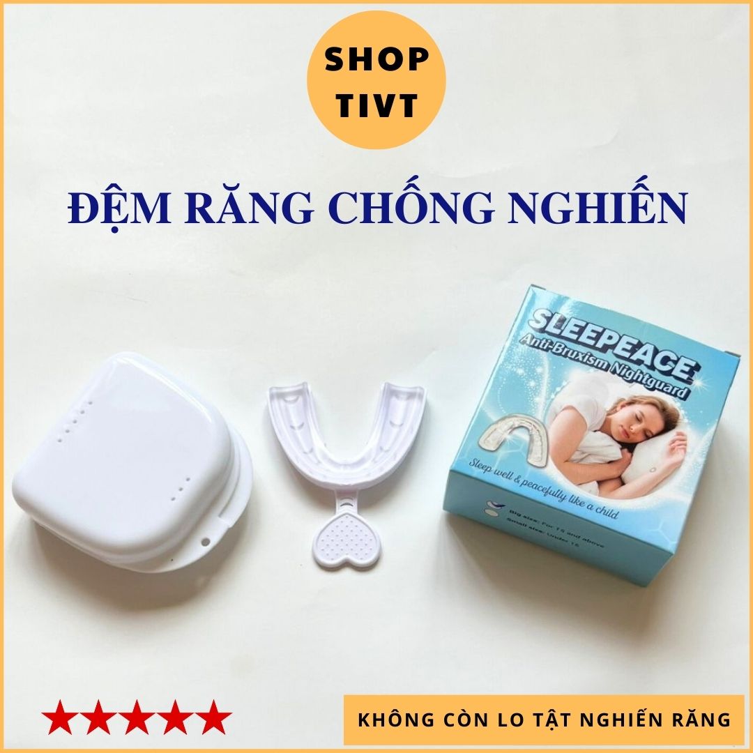 Miếng đệm bảo vệ răng và chống nghiến răng khi ngủ, M7 ngăn nghiến răng hiệu quả, ngậm 1 hàm, 2 cỡ to nhỏ cho người lớn và trẻ em-Shop TIVT