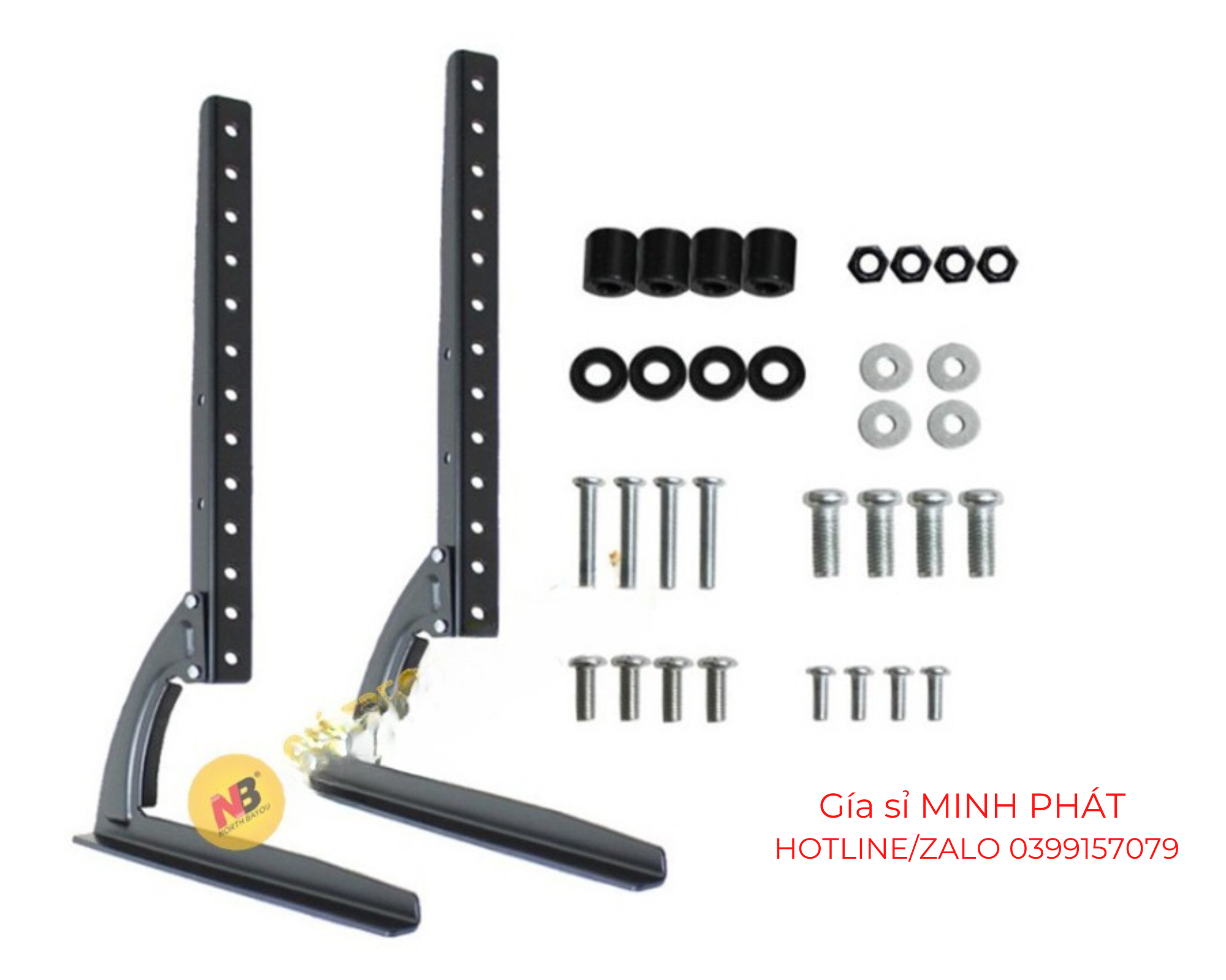 Chân đế tivi để bàn đa năng lắp đặt mọi hãng tivi 19 - 65 inch - Chân tivi đặt bàn tivi