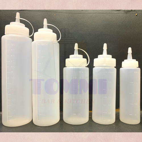Chai Nhựa Đựng Tương Sốt Sữa Đặc Vòi Xịt Bơm Sốt – Dụng Cụ Pha Chế