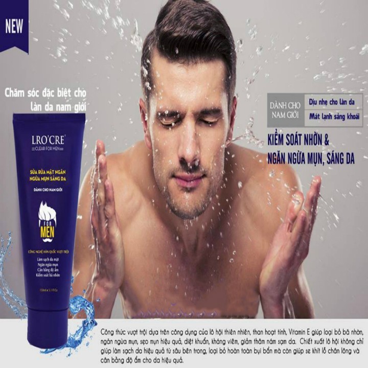 Sữa Rửa Mặt Lrocre For Men Dành Cho Nam