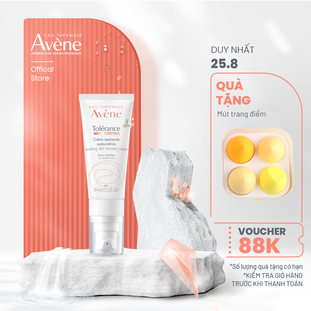 Kem dưỡng khôi phục hàng rào bảo vệ da avène control soothing skin recovery 40ml
