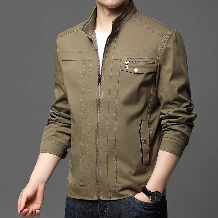 áo khoác kaki nam 2 lớp lót dù mã 06