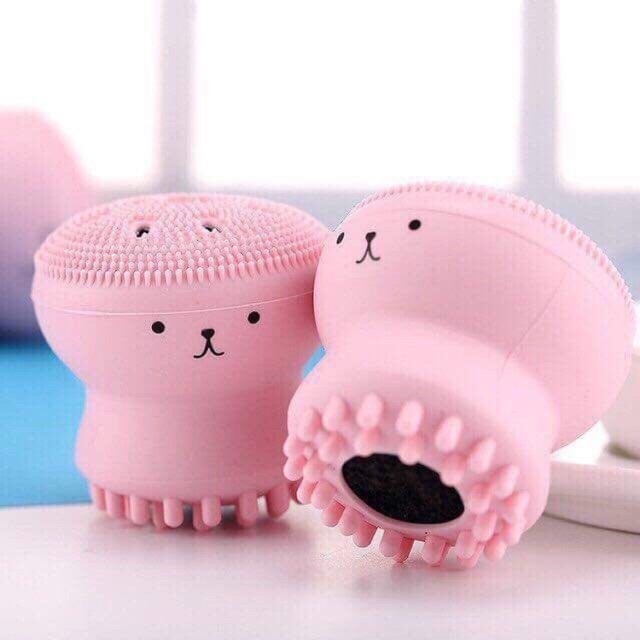 Cọ bạch tuộc rửa mặt tạo bọt xốp đánh bay bụi bẩn massage dịu nhẹ se khít lỗ chân lông tẩy sạch tế bào chết