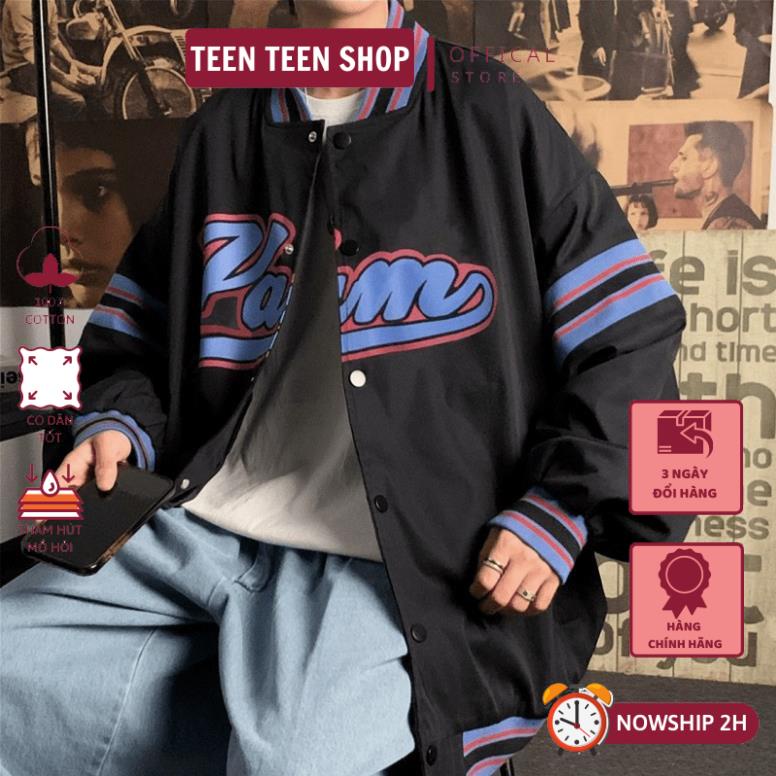Áo khoác bomber dù nam cúc bấm yam 2 lớp mẫu mới - clitus fashion