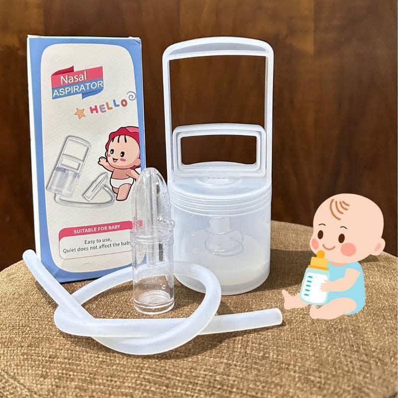 Dụng cụ hút mũi cho bé KÉO TAY THẾ HỆ MỚI lực hút mạnh chất liệu nhựa nguyên sinh an toàn tiện lợi