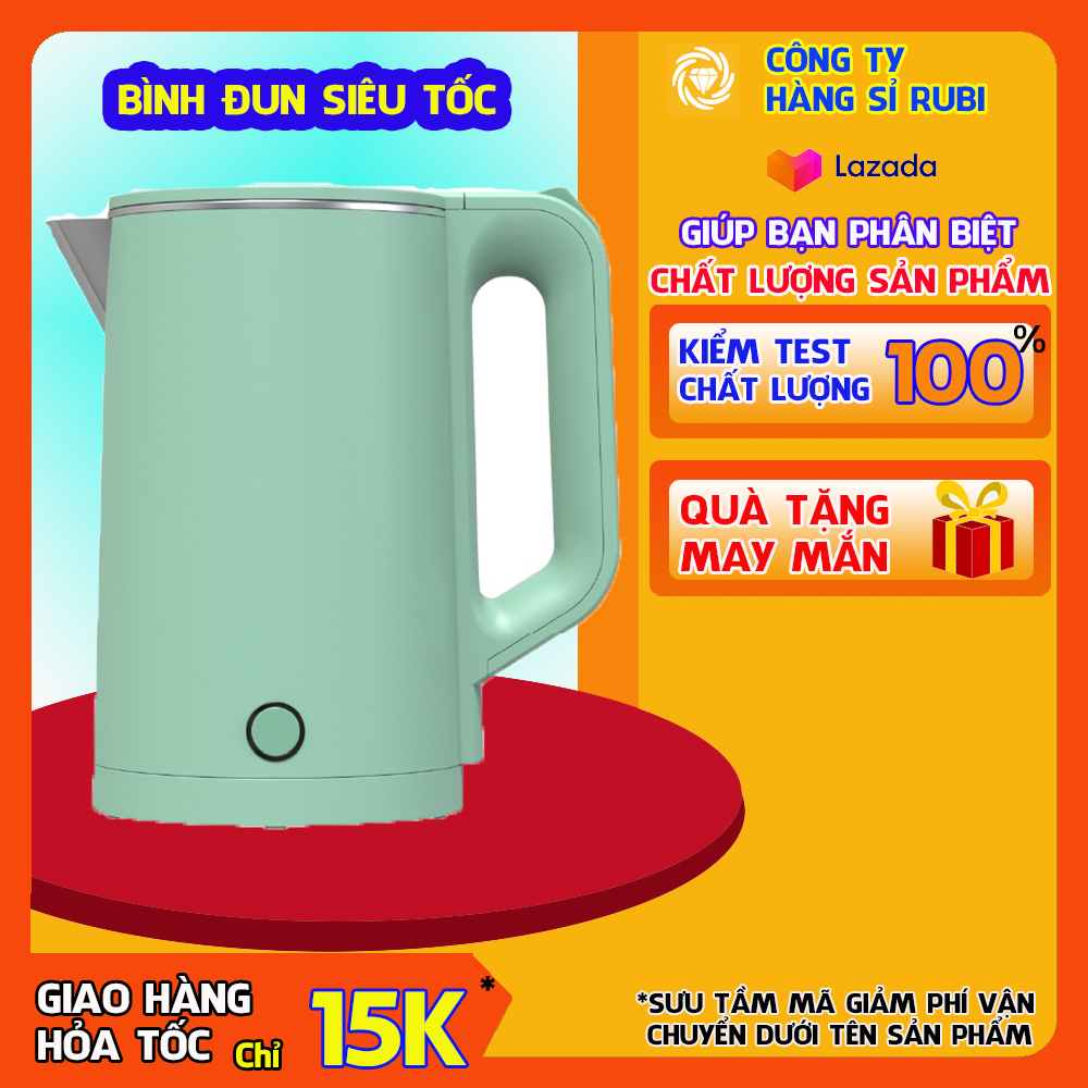 Ấm đun siêu tốc, Bình đun nước siêu tốc 1.8L - Bảo Hành 1 Năm - Ấm đun siêu tốc- An toàn cho mọi gia đình, ấm đun nước siêu tốc, âm nước siêu tốc thái lan, bình đun nước giữ nhiệt, am sieu toc giá rẻ, bình nấu nước siêu tốc