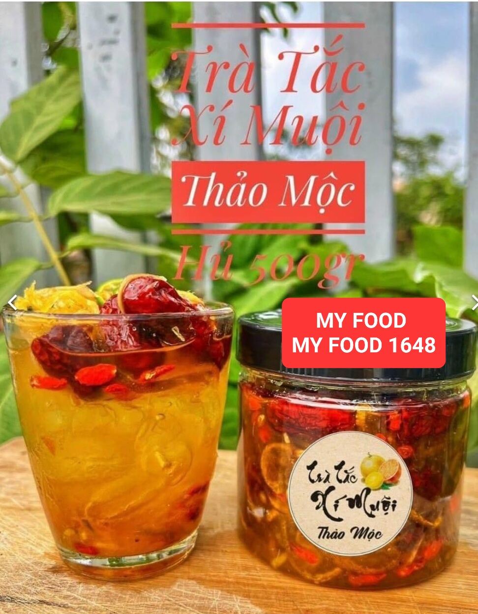 Trà tắc xí muội thảo mộc hủ 500 gam